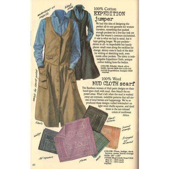 Vintage 80s Banana Republic Cotton Expedition Jumper Utility Dress Size Small - Picture 7 of 7